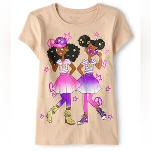 Girls Girl Graphic Tee - Latte